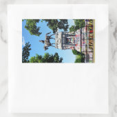 Sticker Rectangulaire Statue de Robert E. Lee (Sac)