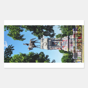 Sticker Rectangulaire Statue de Robert E. Lee