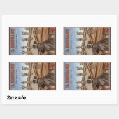 Sticker Rectangulaire Statues de la ville du Vatican (Feuille)