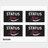 Sticker Rectangulaire Statut libre (Feuille)
