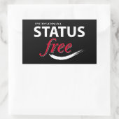 Sticker Rectangulaire Statut libre (Sac)