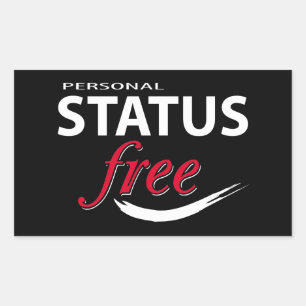 Sticker Rectangulaire Statut libre