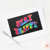 Sticker Rectangulaire STAY TRIPPY motivation et inspiration (Enveloppe)