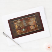 Sticker Rectangulaire Steampunk Nostalgic Victorian Collage Art (Enveloppe)