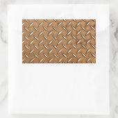 Sticker Rectangulaire Steampunk Vieux en laiton Plaque effet métallique (Sac)