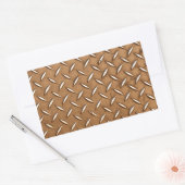 Sticker Rectangulaire Steampunk Vieux en laiton Plaque effet métallique (Enveloppe)