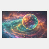 Sticker Rectangulaire Stellar Dream Nebula Design (Devant)