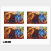 Sticker Rectangulaire Stellar Nursery R136 dans la Tarantula Nebula (Feuille)