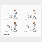 Sticker Rectangulaire Stepping (Feuille)