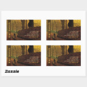 Sticker Rectangulaire Stick carte de visite Grimshaw Stapleton Park (Feuille)