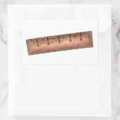 Sticker Rectangulaire Stick de mesure de règle en bois Enseignant en mat (Sac)