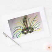 Sticker Rectangulaire Stick Mascarade Art Mascarade (Enveloppe)