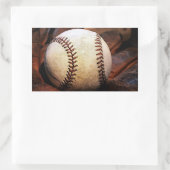 Sticker Rectangulaire Stick Rectangle de baseball (Sac)