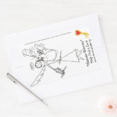 Sticker Rectangulaire Sticker, Worrior du Ciel #3 (Enveloppe)