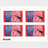 Sticker Rectangulaire StickerRaise Cane Démocratie (Feuille)