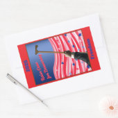 Sticker Rectangulaire StickerRaise Cane Démocratie (Enveloppe)