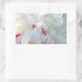 Sticker Rectangulaire Sticule Rectangle de pivoine romantique (Sac)