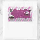 Sticker Rectangulaire Sticule Rectangle Joyer et Bright Stripes (Sac)