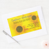 Sticker Rectangulaire Sticule rectangulaire de l'apiculteur de tournesol (Enveloppe)