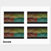 Sticker Rectangulaire Stingray (Feuille)