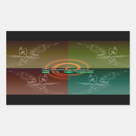 Sticker Rectangulaire Stingray (Devant)