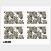 Sticker Rectangulaire Stink Bugs éblouis (Feuille)