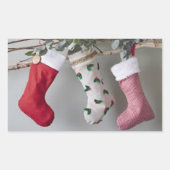 STICKER RECTANGULAIRE **STOCKAGE SUR MANTEL** NOËL (Devant)