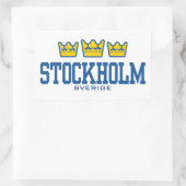 Sticker Rectangulaire Stockholm Sverige (Sac)