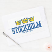 Sticker Rectangulaire Stockholm Sverige (Enveloppe)