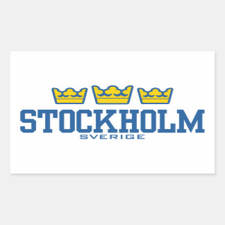 Sticker Rectangulaire Stockholm Sverige