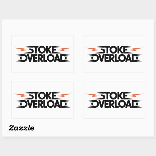 Sticker Rectangulaire Stoke Overload Lightning (Feuille)