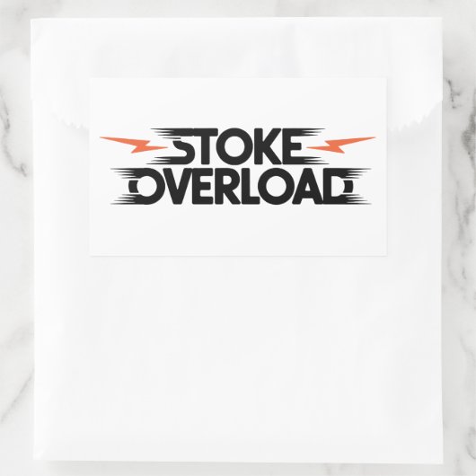 Sticker Rectangulaire Stoke Overload Lightning (Sac)
