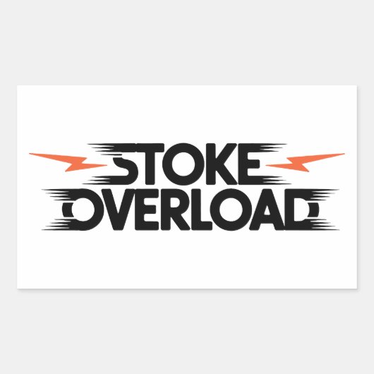 Sticker Rectangulaire Stoke Overload Lightning (Devant)
