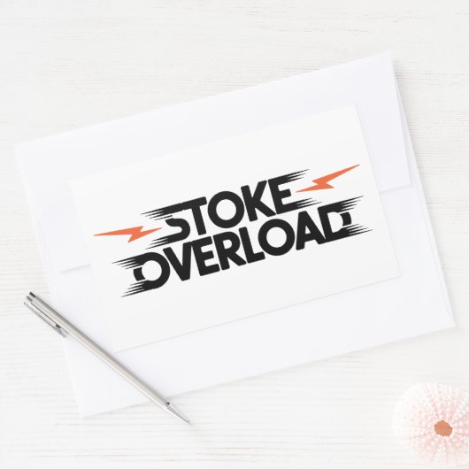 Sticker Rectangulaire Stoke Overload Lightning (Enveloppe)