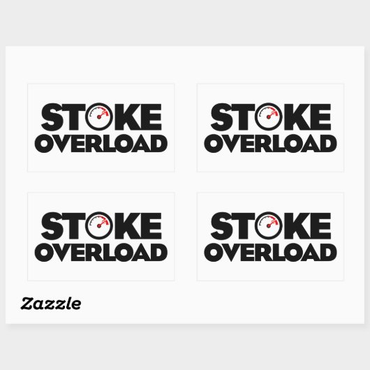 Sticker Rectangulaire Stoke Overload Meter (Feuille)