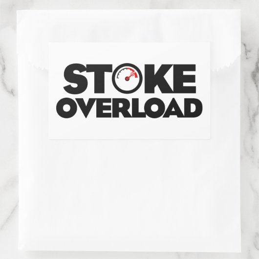 Sticker Rectangulaire Stoke Overload Meter (Sac)