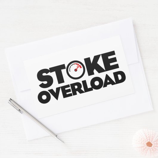 Sticker Rectangulaire Stoke Overload Meter (Enveloppe)