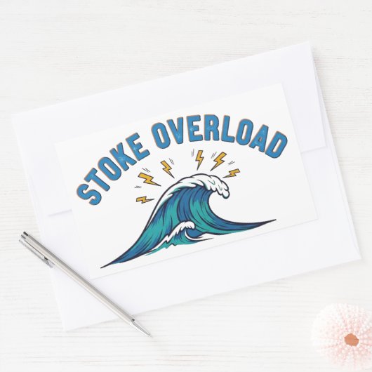 Sticker Rectangulaire Stoke Overload Wave (Enveloppe)