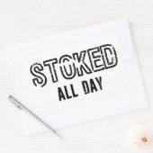 Sticker Rectangulaire Stoked All Day (Enveloppe)