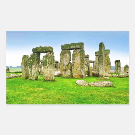 Sticker Rectangulaire Stonehenge antique Stones debout en Art d'été (Devant)