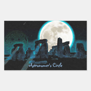 Sticker Rectangulaire Stonehenge Celtic Standing Stones en Grande-Bretag