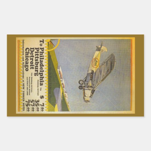 Sticker Rectangulaire Stout Airlines (Devant)