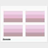 Sticker Rectangulaire Striped ombre (Feuille)