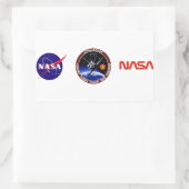 Sticker Rectangulaire STS-7 : Challenger OV-99 & Sally Ride (Sac)
