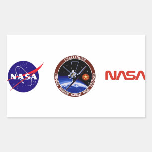 Sticker Rectangulaire STS-7 : Challenger OV-99 & Sally Ride