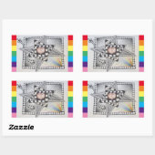 Sticker Rectangulaire Studio 40 : L'amour est l'amour (Feuille)