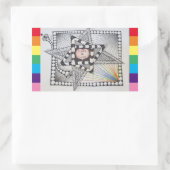 Sticker Rectangulaire Studio 40 : L'amour est l'amour (Sac)