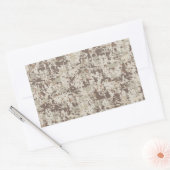 Sticker Rectangulaire Style Désert Camouflage Numérique Décor Beige (Enveloppe)