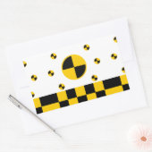 Sticker Rectangulaire Style gras des marqueurs de test d'écrasement (Enveloppe)