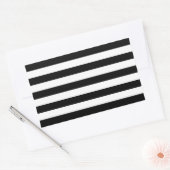 Sticker Rectangulaire Style Moderne Blancs Et Noirs (Enveloppe)